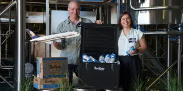 BentSpoke partners with Singapore Airlines - pictured BentSpoke owners Richard and Tracy