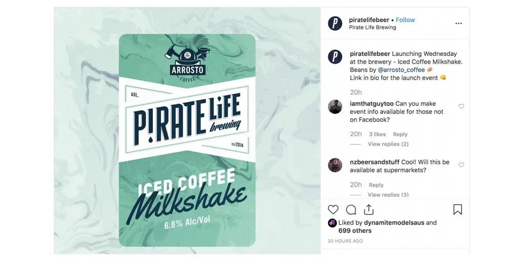 Pirate Life Iced Coffee Milkshake