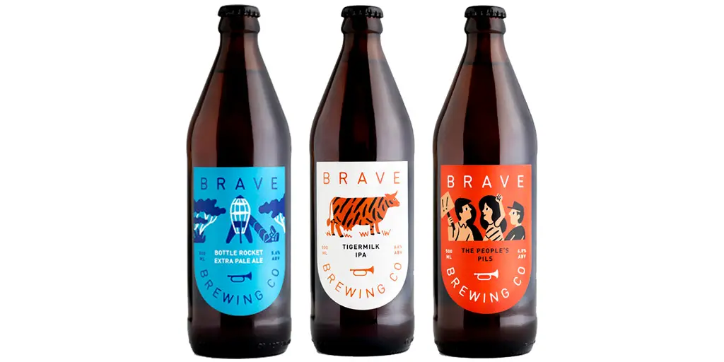 Brave Brewery Bottles