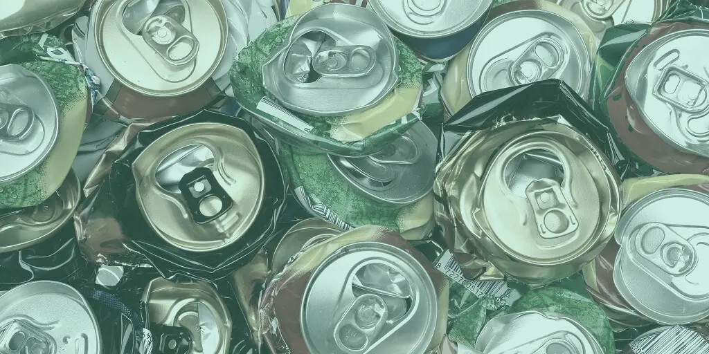 Sustainability-recycling-cans-crushed