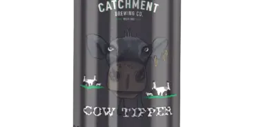 Can of Cow Tipper Milk Stout by Catchment Brewing