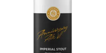 A can of Slipstream's 6th Anniversary Imperial Stout