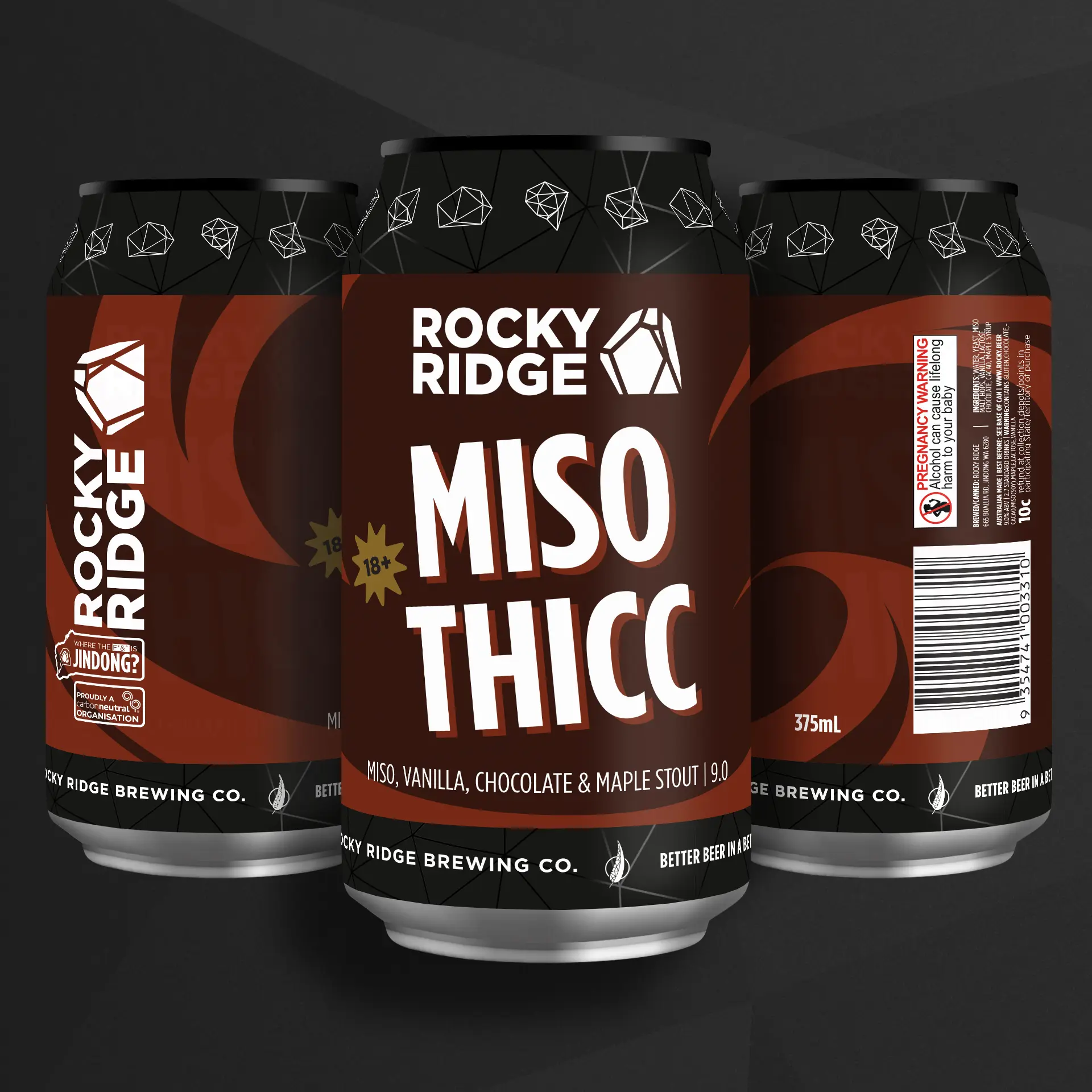 375ml can of 'Miso Thicc,' a pastry stout made by Rocky Ridge Brewing