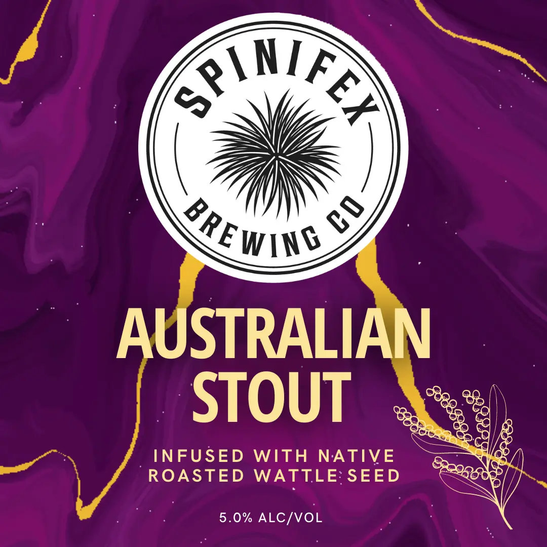 Banner for Spinifiex Brewing Co's Australian Stout release