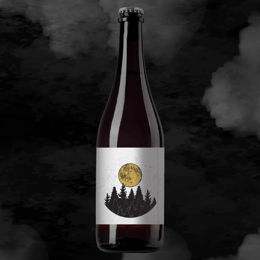 Bottle of Rocky Ridge's barrel-aged beer called 'Black Forest'