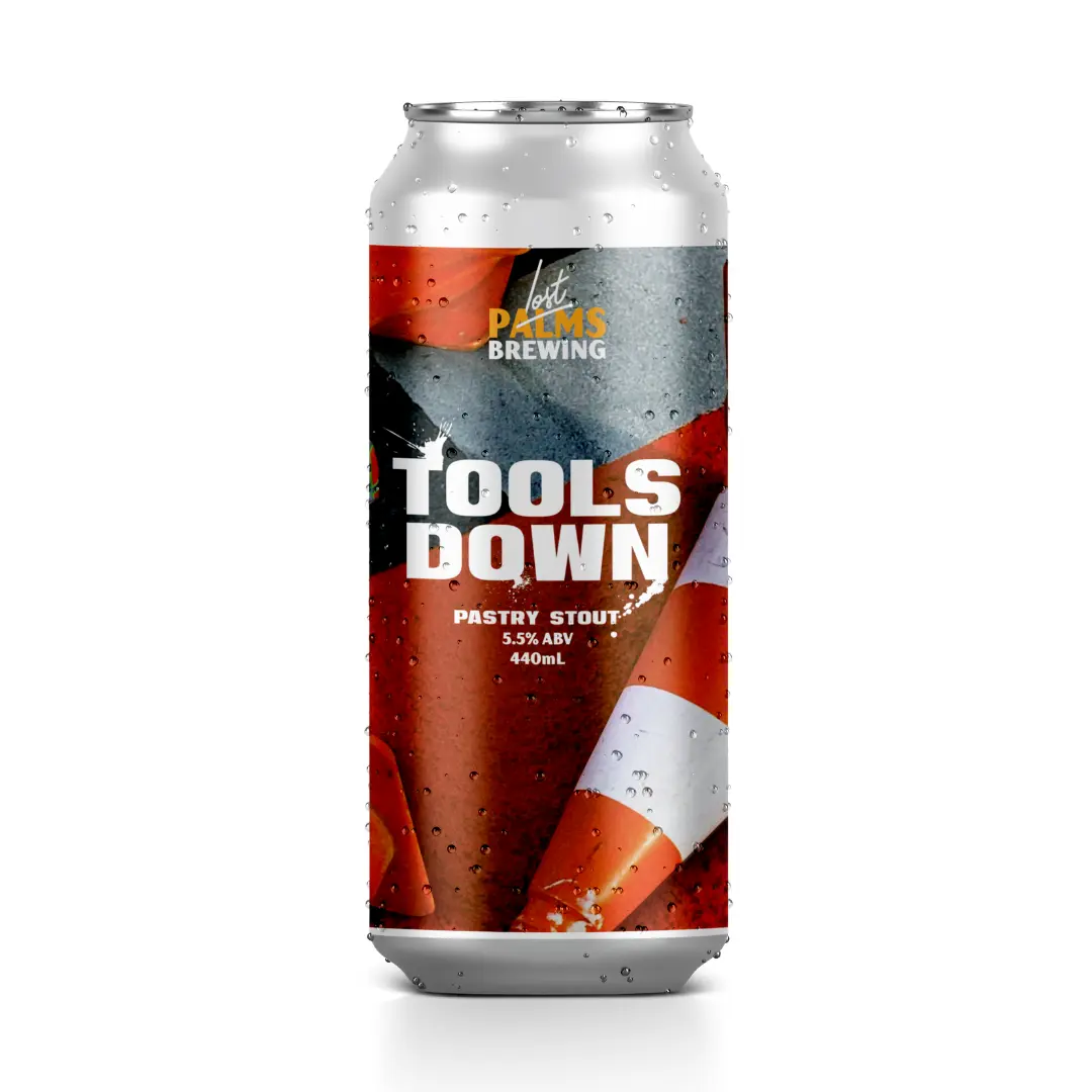 Can of Tools Down Pastry Stout by Lost Palms Brewing Co