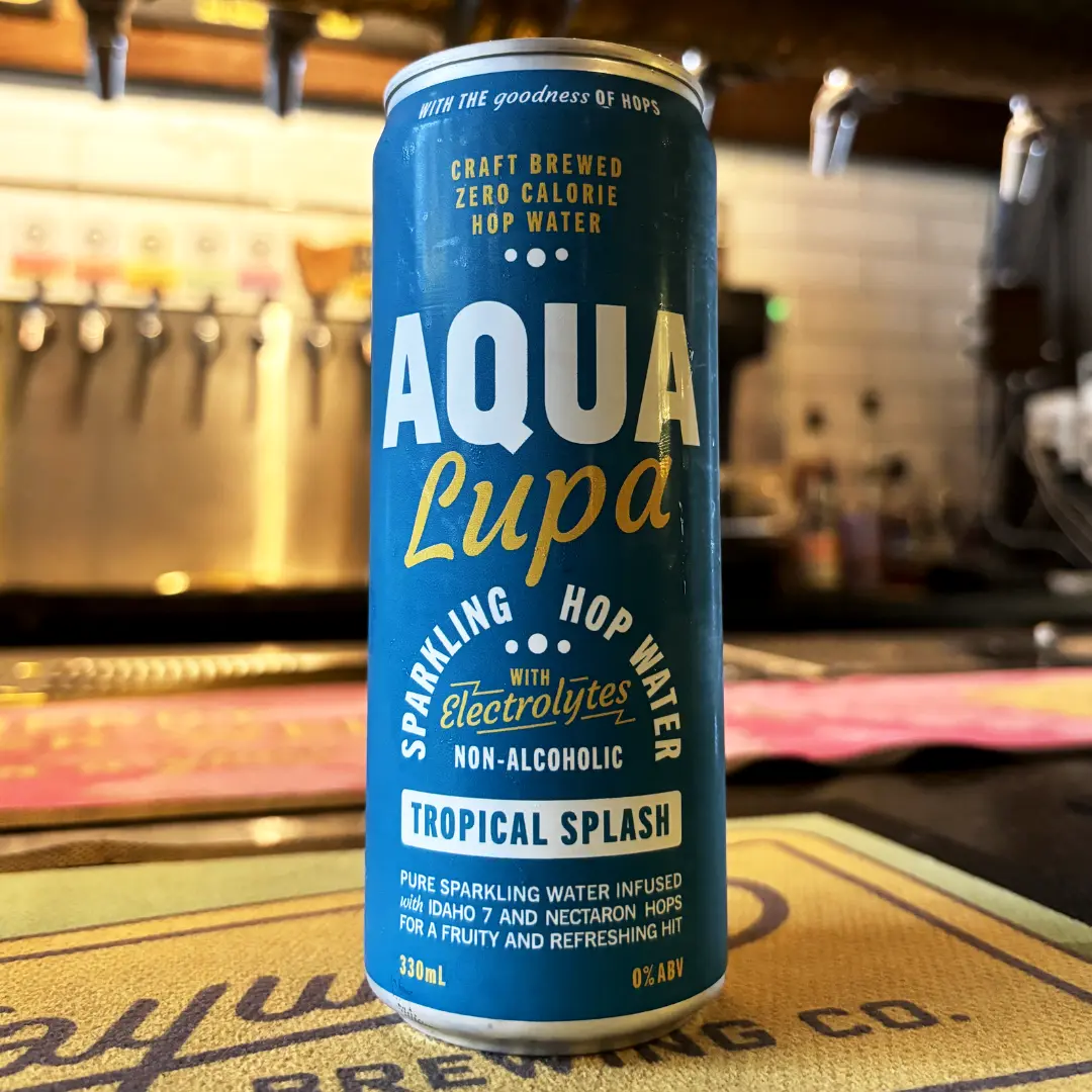 Can of “Aqua Lupa” by Wayward Brewing Co.