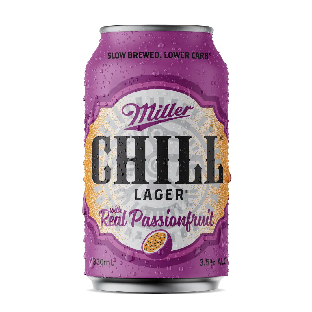 Can of Miller Chill Passionfruit