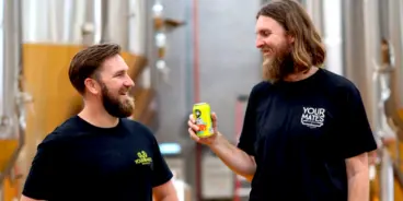 Two brewers from Your Mates Brewing
