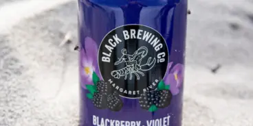 Can of Blackberry Violet Catharina Sour by Black Brewing Co.
