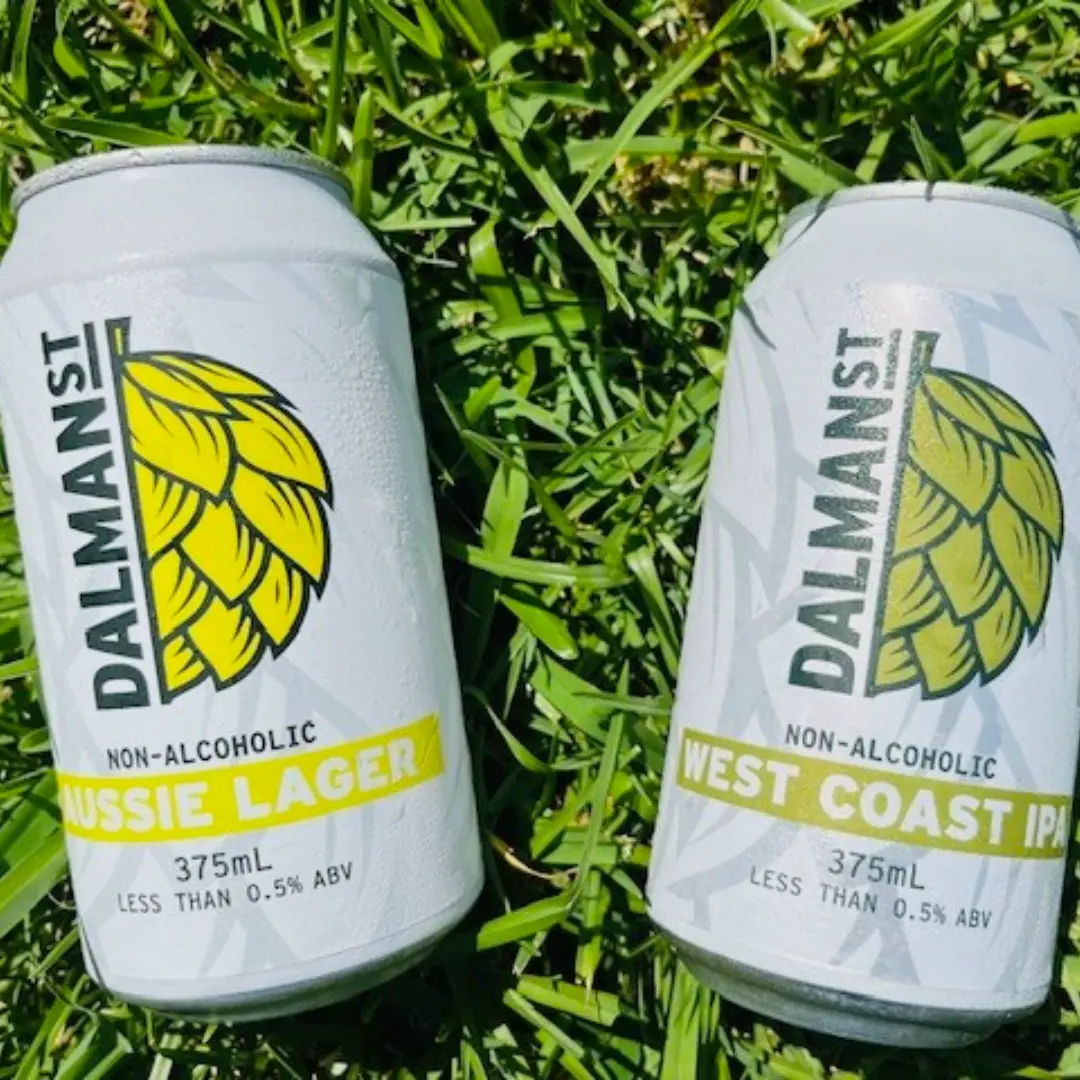 Two Dalman Street beers on grass | The Coastal Brewing Company