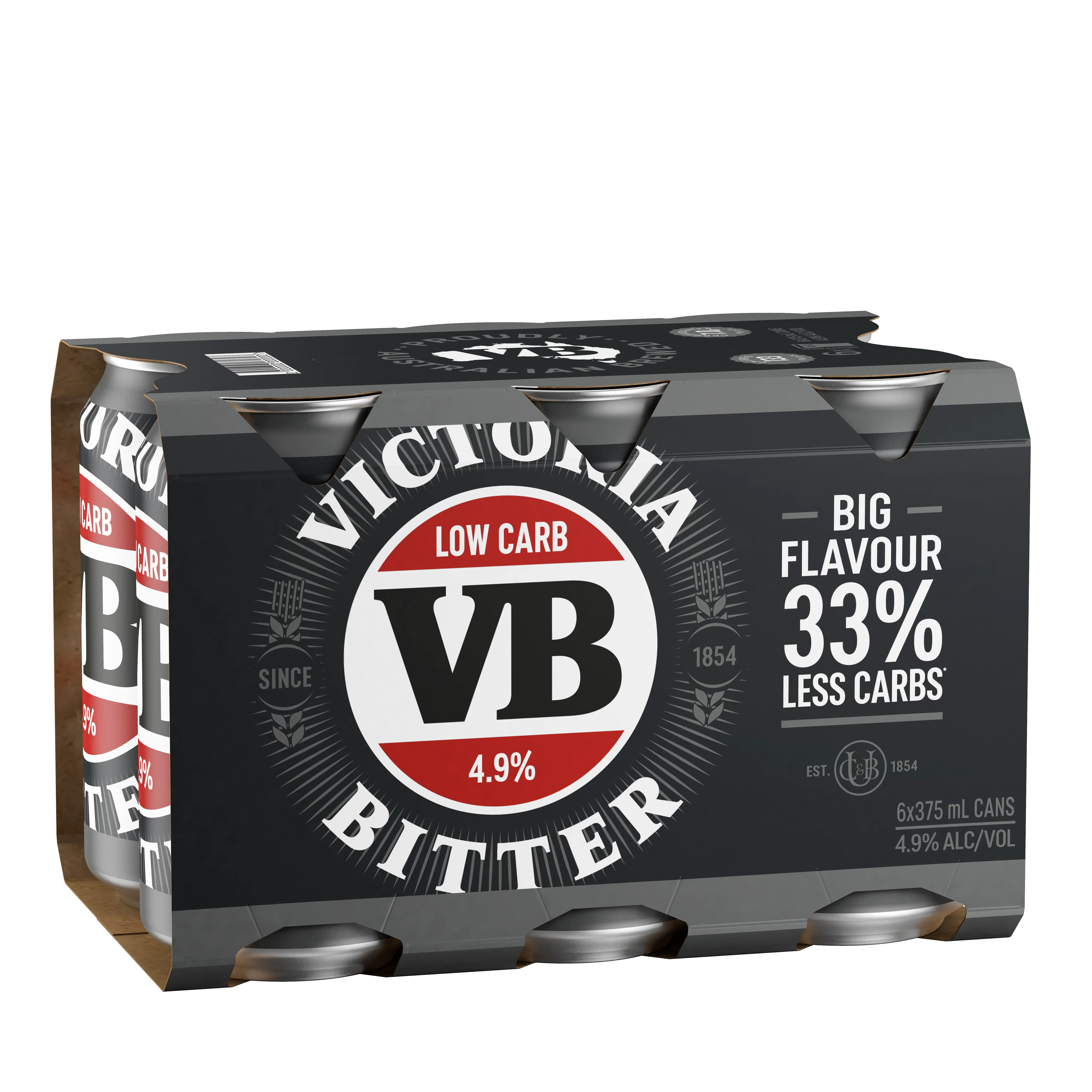 6 pack of VB Low Carb beers